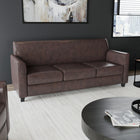 Flash Furniture – Sofa en cuir Hercules Diplomat, brun-Rembourrage LeatherSoft brun
