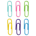 JAM Paper Colourful Standard Paper Clips - Regular 1" - Spring Assortment - 100/Pack - 6 Packs-Quantity: 100 Clips of each Colour, 600 Clips in Total