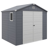 Outsunny 8' x 6' Garden Storage Shed-A dedicated storage space for garden tools, garden equipment's, swimming pool appliances etc.
