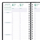 Blueline 2027 Timanager 13-Month Weekly/Monthly Planner - 9-1/16" x 5-7/8" - Black-Tear-off corners