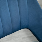 Vinsetto Armless Swivel Computer Desk Chair - Blue-Colour: Blue
