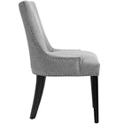 Modway Marquis Fabric Dining Chair - Light Grey - 4 Pack-Dense Foam Padding for Comfort