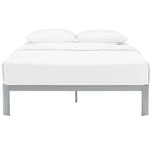 Modway Corinne Queen Bed Frame - Grey-Weight Capacity Up To 1300 lbs