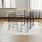 PawHut - Parc d’exercice pliable en métal pour chien, clôture extensible pour animaux - 8 panneaux-Offre un espace sécurisé pour les petits chiens de moins de 5,9 kg et 15,7 po de hauteur 