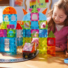 Magna-Tiles City Center 110-Piece Magnetic Construction Set-Developmental: Encourages children to learn through play, exploring cause and effect and other logic principles, while fostering the development of hand-eye coordination and fine motor skills
