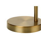 Monarch Specialties 19" H Contemporary Table Lamp - Gold Metal / Gold Shade-Assembled dimensions: 10.75 in. L x 6 in. W x 18.5 in. H. base: 6 in. L x 6 in. W x 1 in. H. shade: 6 in L x 6 in. W x 5 in. H