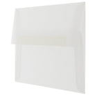 JAM Paper - Enveloppes d'invitation A8 en vélin translucide - 5,5 po x 8,125 po - Transparent - 25/paquet (79462)-Taille : A8 (5,5 x 8,125 pouces)