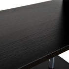 HOMCOM - Bibliothèque géométrique en bois à 5 niveaux pour salon - noir-Assembly required