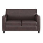 Flash Furniture – Sofa en cuir Hercules Diplomat BT-827-2-BN-GG, brun-Coussins de siège et de dossier fixes
