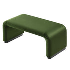 Modway Koda Performance Velvet Waterfall Ottoman - Black/Moss Green-8