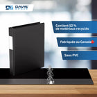 Davis Group Super économie, Reliure à anneaux en “D” inclinés 1 po, paquet de 6 – Noir-Polypropylène sans PVC