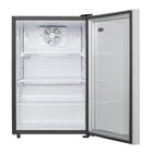 Danby 2.6 cu. ft. Compact Glass Door Fridge - Platinum-Mechanical thermostat