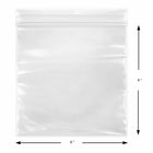 KL Rubber Resealable Polyethylene Bag with Hang Hole - 4 Mil - 8" x 8” - 1000 Pack-Recyclable and environmentally friendly