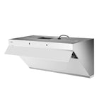 Fotile JQG9015W Slant Vent Series Range Hood - 36" - White-Touch Control with Motion