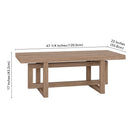 Hudson&Canal - Table basse rectangulaire Breslow 47" L - Chêne gris vieilli-9