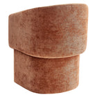 Modway Verity Barrel Back Chenille Dining Armchair - Rust-8