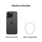 Apple iPhone 15 Pro Max 6.7" Super Retina XDR - 1 TB - Black Titanium - Bell and Virgin Plus-1 Year Limited Manufacturer Warranty