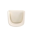 Manhattan Comfort - Chaise de salle à manger moderne Reeva 59 cm en similicuir, noyer et crème-21,85 po L x 21 po l x 31,3 po H