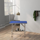 PawHut 35.4" L Dog Grooming Table with Adjustable Arm-Foldable design to saving space 