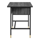 Modway - Nexus Bureau - Charbon noir-Tiroirs de rangement à extension complète