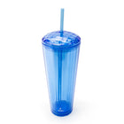 Sully Double Wall AS Dome Top Tumbler - 765mL - Blue-Easy twist top with large opening