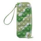 Gry Mattr Kids Eyeglass Case - Pop It-Green zipper fastener