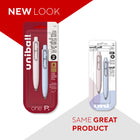 Uniball One P Retractable Gel Pens - 0.5mm - Black Ink - Peach & Soda - 2 Pack-9