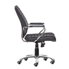Zuo Enterprise Low Back Office Chair - Black-3 year limited warranty