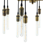 Modway - Resolve Lumière de plafond en laiton ancienne Lustre pendentif-Homologué et approuvé UL