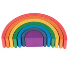 TickiT - Arches d'architecte arc-en-ciel en bois - Ensemble de 7-Conforme à la sécurité et parfaitement dimensionné pour les enfants âgés de 12m+