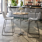 Flash Furniture – Table de salon ronde en bois, 30 po, pattes de 30 po et 42 po, bois de bouleau-Dessus rond de 30 pouces en bois de bouleau
