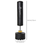Soozier Freestanding Boxing Punch Bag with Weighted Base Adjustable Height-Powerful shock absorption springs allow the bag to bounce back into place immediately 
