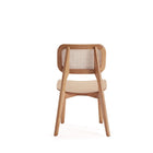 Manhattan Comfort Versailles 18.5" Industry Chic Dining Chair - Nature - Set of 2-Delivered to you Fully Assembled! No Assembly Required
