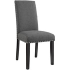 Modway Parcel Dining Upholstered Fabric Side Chair - Grey-Modern Accent Chair
