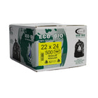 Eco II Oxo-Biodegradable Garbage Bags - 22" x 24" - Clear - 500 Pack-500 Pack