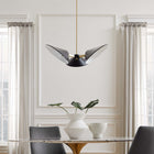 Modway Journey 3-Light 3" Arm Pendant - Black-Metal Shades