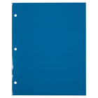 JAM Paper Laminated Glossy 3 Hole Punch Two-Pocket School Folders - Blue - 6 Pack-5