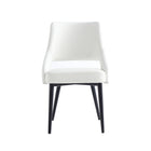 Manhattan Comfort Tremont 21.7" Modern Leatherette Upholstered Dining Chair - White-Modern Dining Chair for Dining Room and Task Use