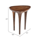 Zuo Spiker Side Table - Walnut-6