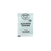 Ventura Foods Sauce Craft Black Pepper Single Serve Packet - 0.1g - 6000 Packets-Ready to use