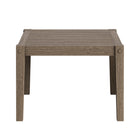 Modway Northlake Square Outdoor Patio Teak Side Table - Weathered Grey-10