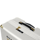 Champs Luxe 3-Piece Luggage Set - Ivory-USB-Charging Port on 20"
