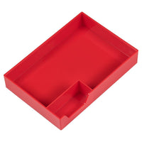 Jam Paper Stackable Half Desk Trays - Red-Color: Red