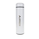 Amaze Water Bottle with Temperature Tracker - 500mL - White-Stainless steel vacuum insulation