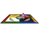 Joy Carpets Traditional Teachings Area Rug - 5'4" x 7'8" - Multicolour-Impervion antimicrobial protection resists growth of bacteria and controls odors before they start