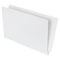 Pendaflex Reinforced End-Tab File Folder - Legal Size - White - 100/Box-Extra strong two-ply tab provides superior durability for busy filing systems