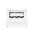 Guidecraft Martha Stewart Living & Learning Collection Kids’ Art Table & Stools - Creamy White-Features rounded edges and an easy-to-clean finish