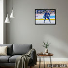 Mark Scheifele Winnipeg Jets - Framed Canvas - 31" x 22"-Ready to hang - arrives fully assembled