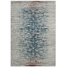 Modway - Hesper Treillis floraux contemporains vieillis Tapis de comédie 8 pi l x 10 pi L - Beige sarcelle et brun-Tapis contemporain en treillis floral vieilli