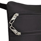 Travelon Anti-Theft Classic Slim Double Zip Crossbody - 9" W x 10.25" H x 1" D - Black-21